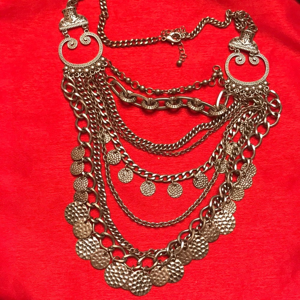 Vintage Women’s necklace, multi-layered Necklace, Vintage Jewelry